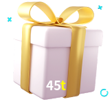 Receba seus bônus de boas-vindas no 45t